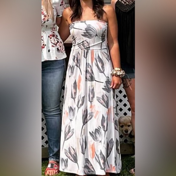 Strapless maxi dress - Picture 2 of 2